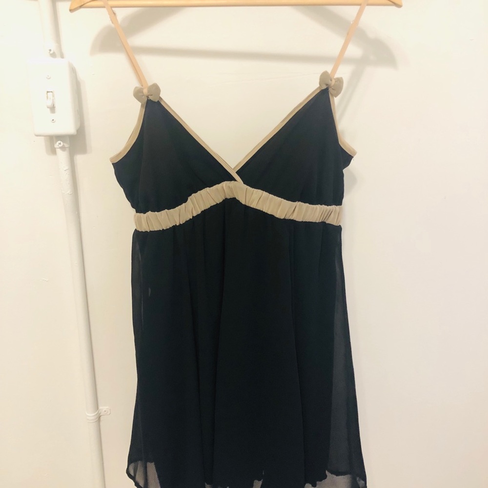 Johnny Martin Long  Top Mini Black Dress size S/M